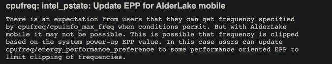 Linux 5.17 將為 Alder Lake 提供更好的睿頻性能