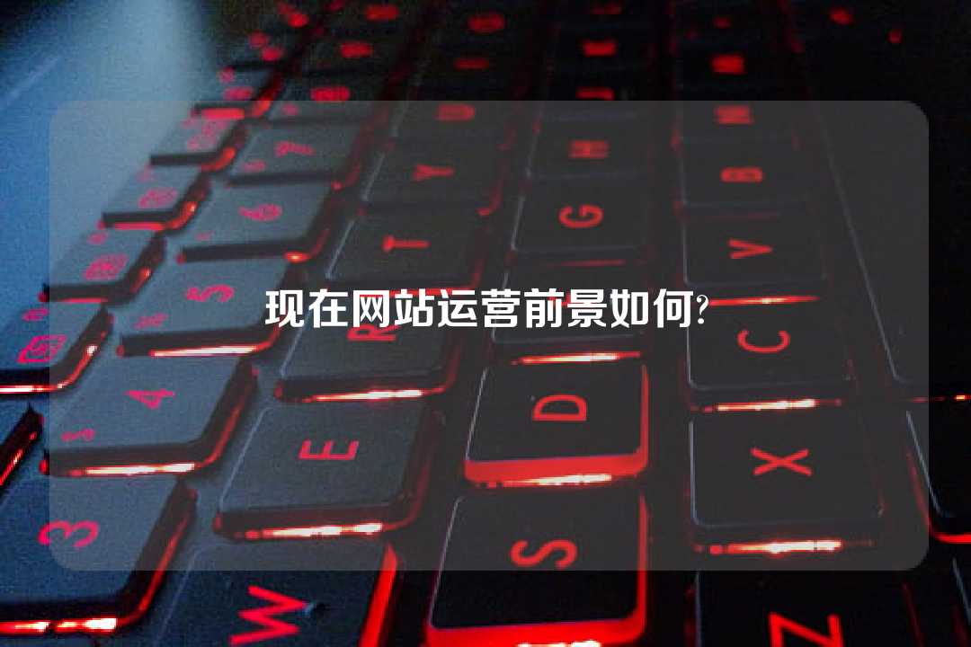 現在網站運營前景如何?
