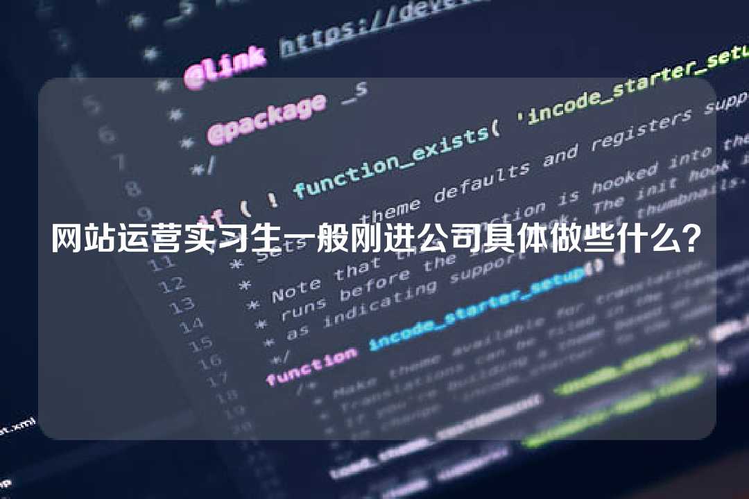 網(wǎng)站運(yùn)營(yíng)實(shí)習(xí)生一般剛進(jìn)公司具體做些什么？