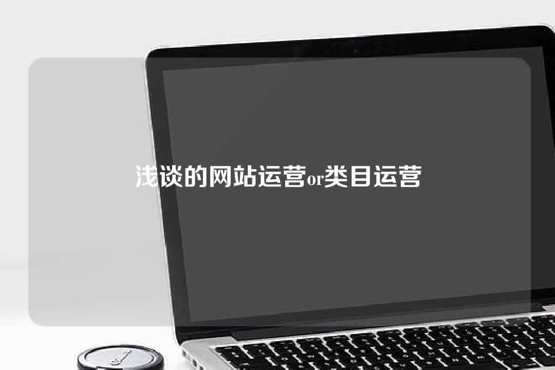 淺談的網站運營or類目運營