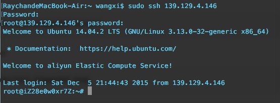 mac下配置和訪問阿里云服務器（Ubuntu系統）的圖文教程